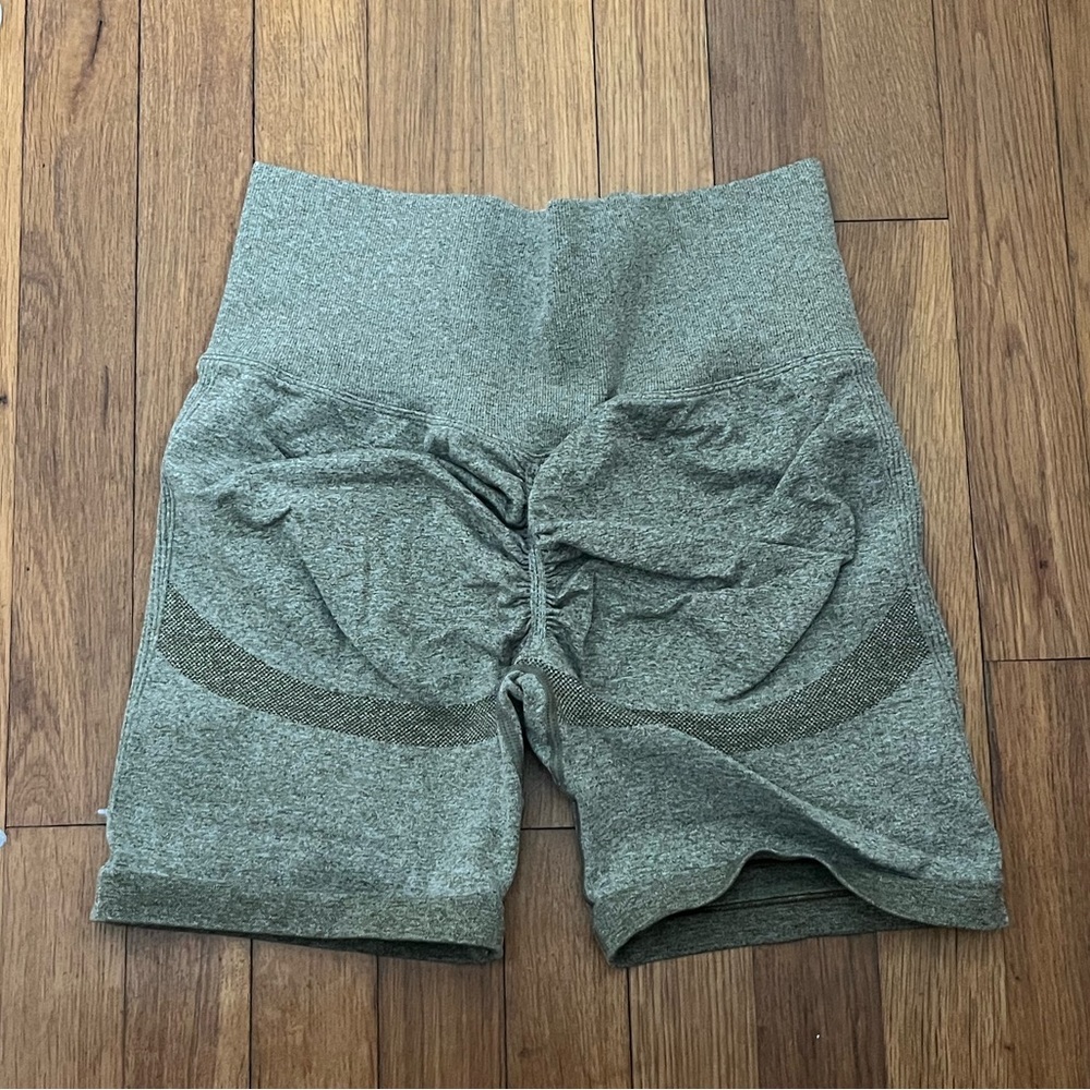 Heather Green Women's Bike Shorts